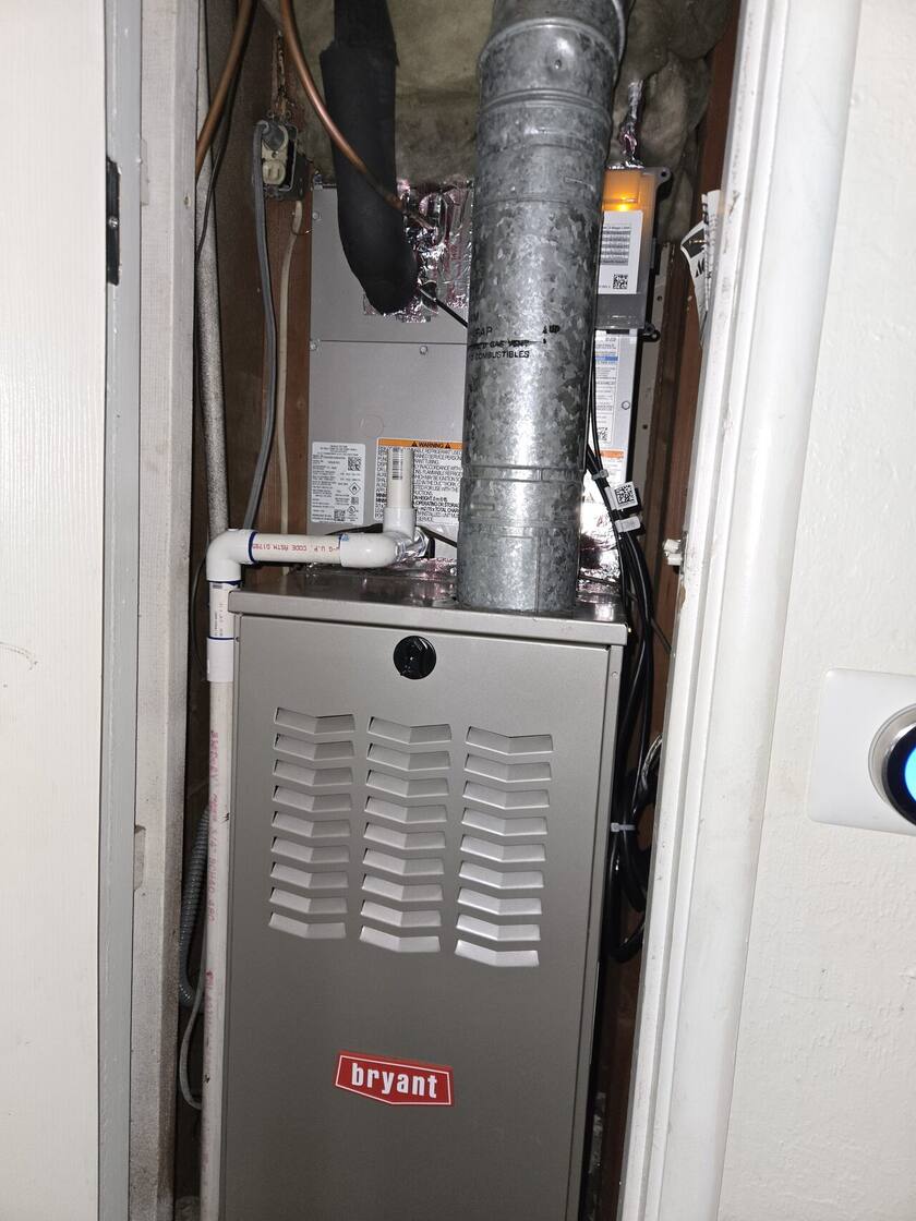 Gas furnace replacement with new venting — HVAC Masters, Vacaville