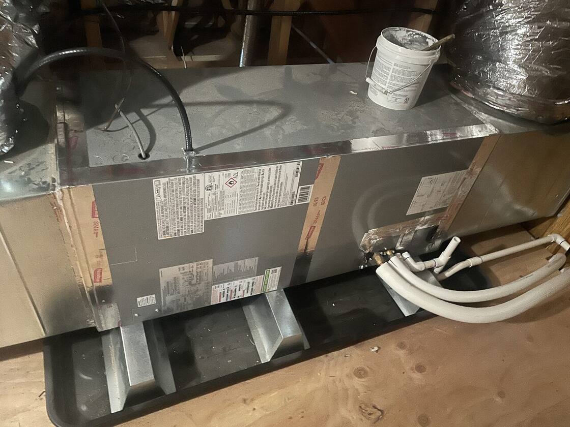 Air handler & flex-duct connection — HVAC Masters, Vacaville