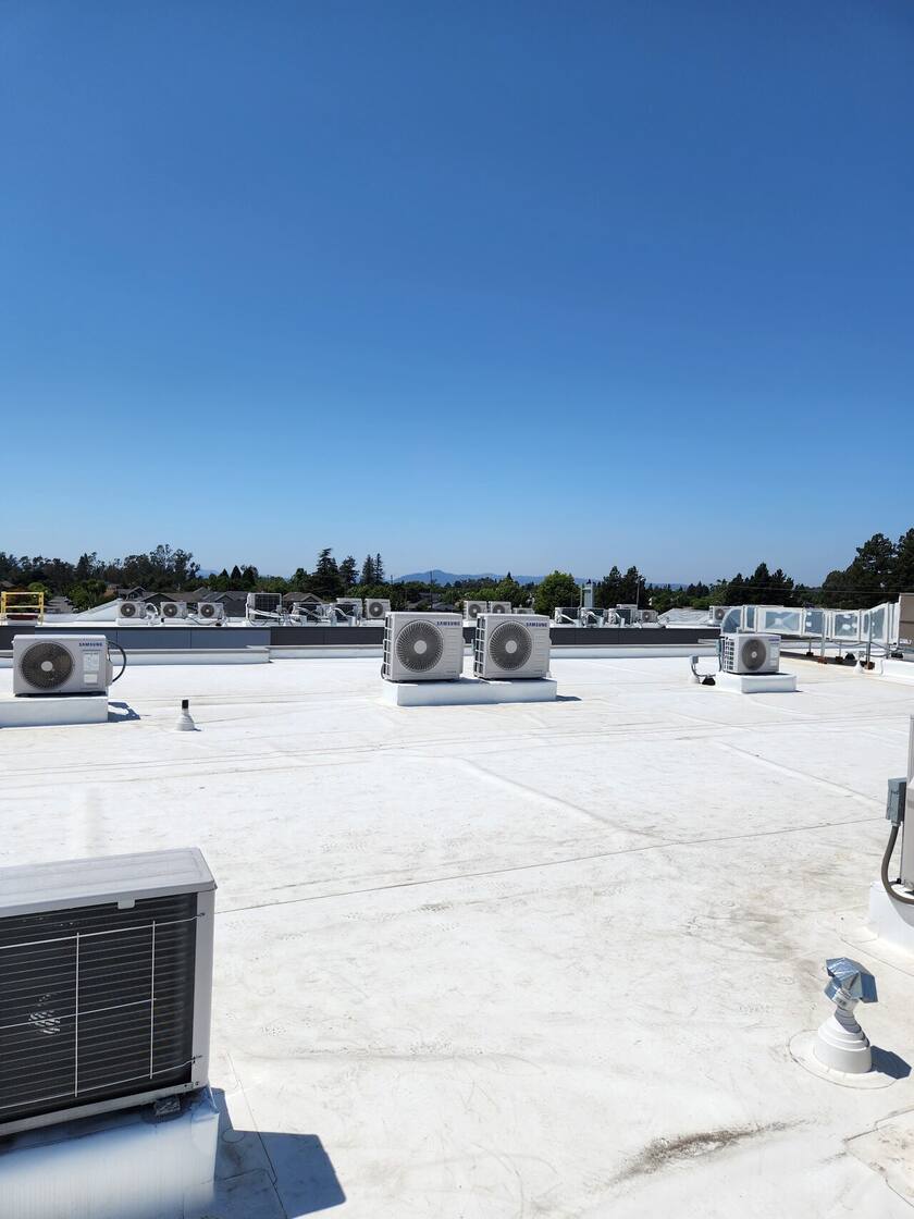 Rooftop condensers for a multi-zone system — HVAC Masters, Vacaville